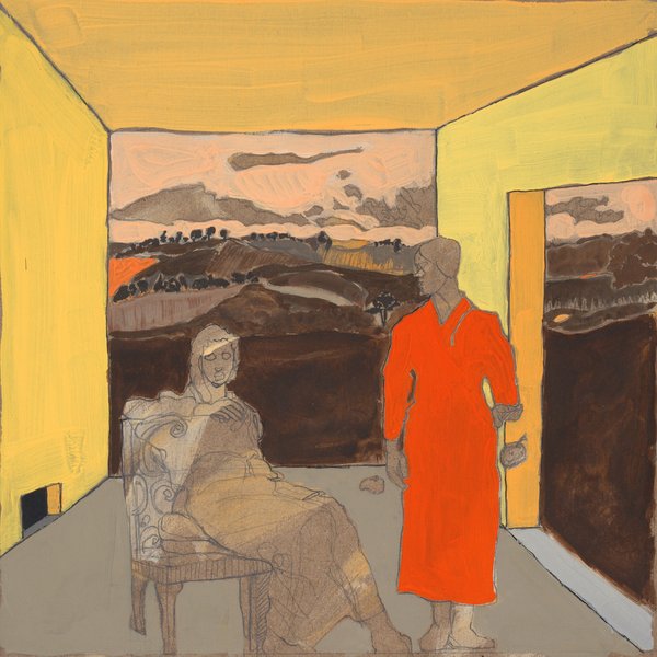 Boîte III - 30x30 - tempera